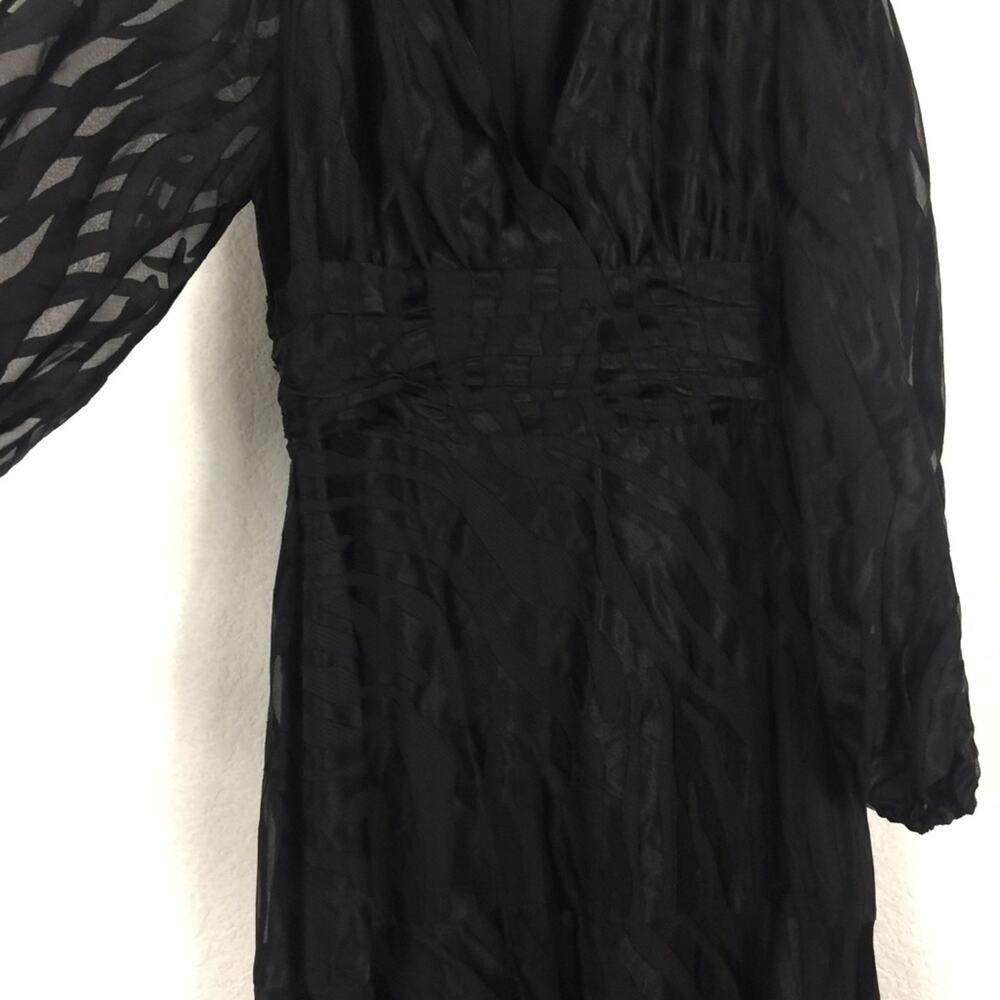 NWT Anthropologie Hutch Jac Maxi Dress Size 0 Black Zebra Burnout Whimsigoth - Picture 9 of 15